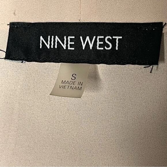 NWOT Nine West Blush Pink Loose Fitting V-Neck Blouse Tank Size S - Picture 7 of 7